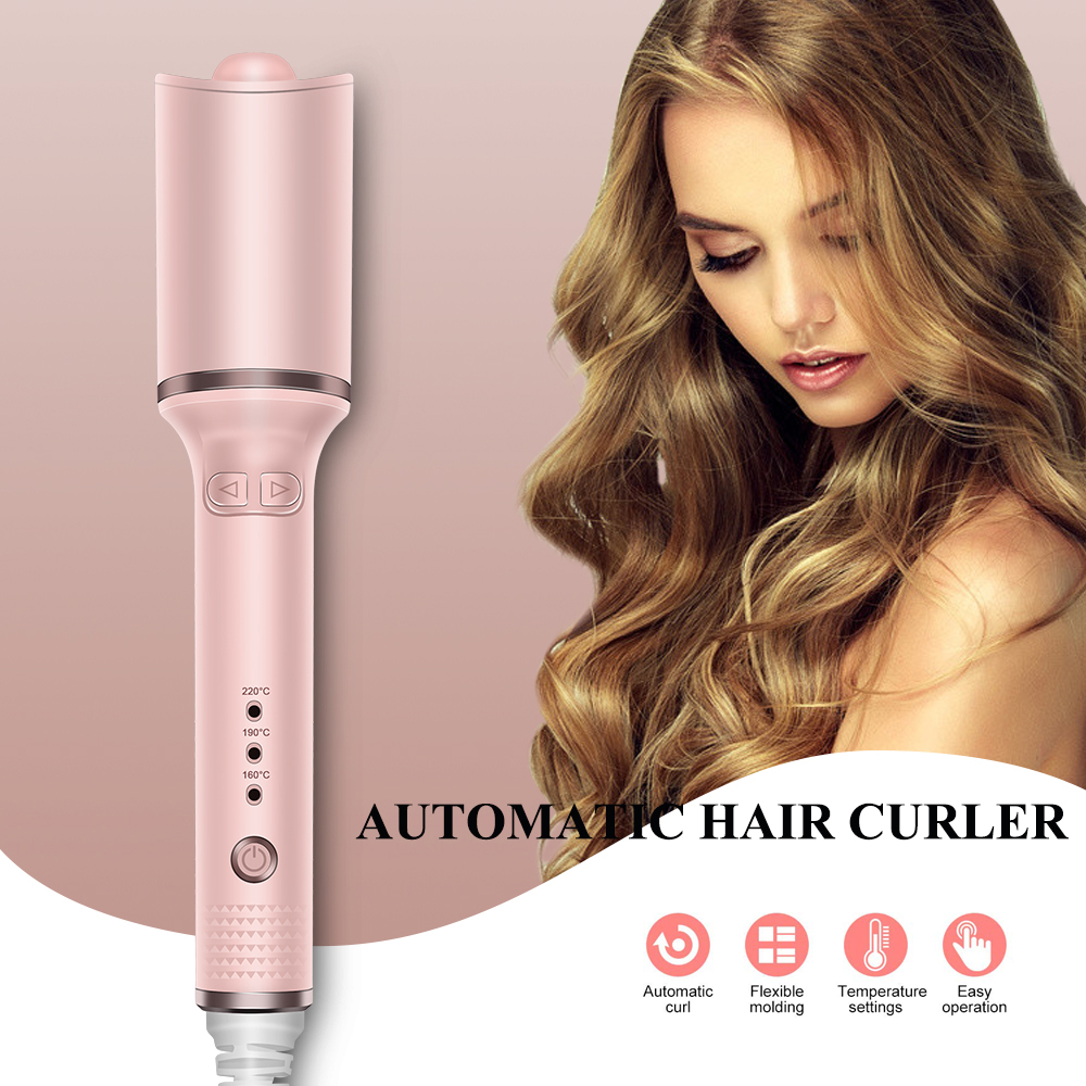 Automatic Hair Curler Ceramic Auto Rotate Curling Iron Long-lasting Hair Styling Temperature Wave Hair Care Electric Hair Curler